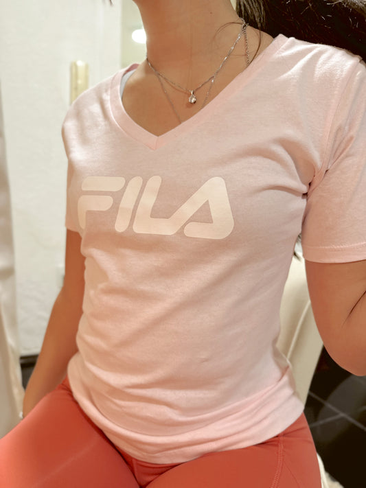 T-shirt Fila pink baby