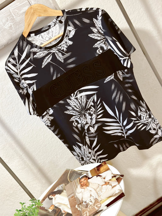 T-shirt Guess Leaves Talle S